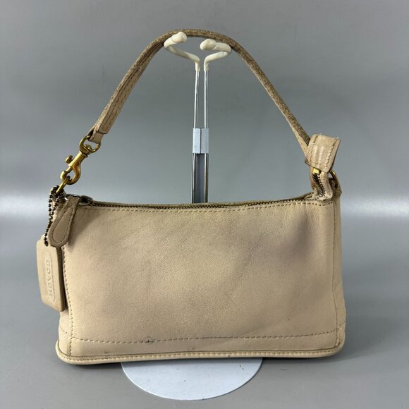Authentic Vintage Coach # 9311 Ivory White Small Hobo Bag - Picture 1 of 13